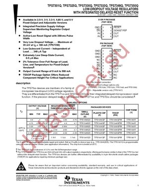 TPS7350QPE4 datasheet  